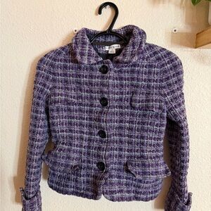 Pendleton Kids Purple Checkered Blazer